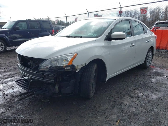 2015 Nissan Sentra S with VIN 3N1AB7AP9FY316470, listed as a IAAI auction lot 41897777 with 99,213 mi miles. Bid and sale history available at carsss.com. Image 2.