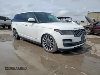 2018 Land Rover Range Rover z VIN SALGS5RE4JA381585, wystawiony jako Copart lot #60963545 z przebiegiem 76 529 mil mil oraz Czysty tytuł • Clean title. Historia ofert i sprzedaży dostępna na DreamBid. Obrazek 4.