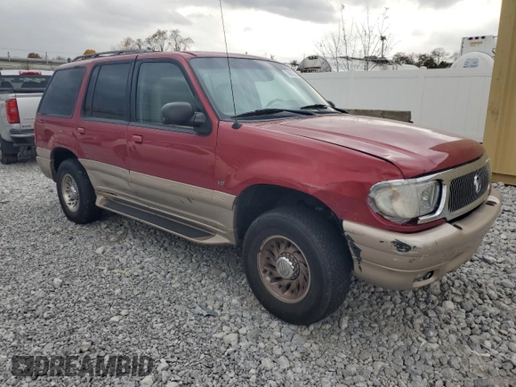2001 Mercury Mountaineer with VIN 4M2ZU86P11UJ00675, listed as a Copart auction lot 78662034 with 175,433 mi miles and Salvage title. Bid and sale history available at DreamBid. Image 4.
