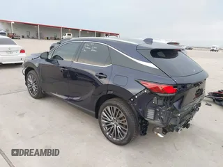 2025 Lexus RX 350 with VIN 2T2BAMBA0SC058567, listed as a IAAI auction lot 42170278 with 9,567 mi miles and . Bid and sale history available at DreamBid. Image 3.