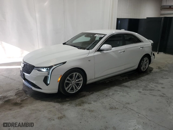 2024 Cadillac CT4 Luxury with VIN 1G6DA5RK5R0131912, listed as a Copart auction lot 48814235 with 20,798 mi miles and Clean Title. Bid and sale history available at carsss.com. Image 1.