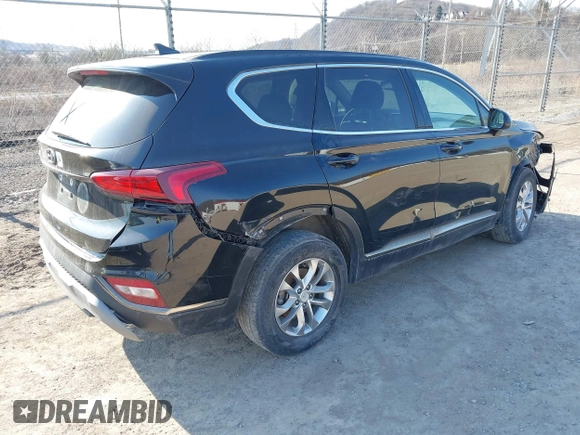 2019 Hyundai Santa Fe SEL with VIN 5NMS3CAD0KH058762, listed as a IAAI auction lot 41775703 with 49,755 mi miles. Bid and sale history available at carsss.com. Image 4.