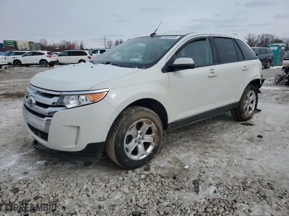 2013 Ford Edge SEL with VIN 2FMDK4JC7DBA08625, listed as a Copart auction lot 45634465 with 154,008 mi miles and Salvage Title. Bid and sale history available at carsss.com. Image 1.