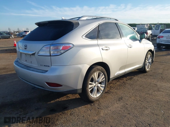 2010 Lexus RX 450h with VIN JTJBC1BA7A2027968, listed as a IAAI auction lot 41691721 with 170,813 mi miles and . Bid and sale history available at DreamBid. Image 4.