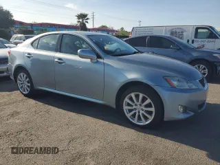 2006 Lexus IS 250 with VIN JTHCK262065003793, listed as a Copart auction lot 50196065 with 302,254 mi miles and Salvage Title. Bid and sale history available at DreamBid. Image 4.