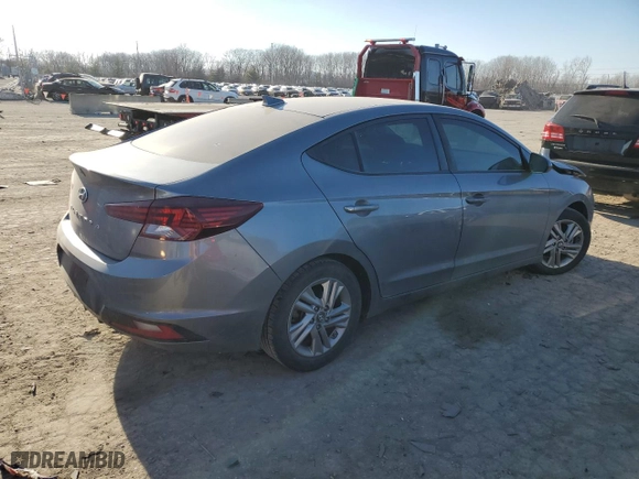 2019 Hyundai Elantra SEL with VIN 5NPD84LF1KH444687, listed as a Copart auction lot 41777195 with 116,407 mi miles and Salvage Title. Bid and sale history available at carsss.com. Image 3.