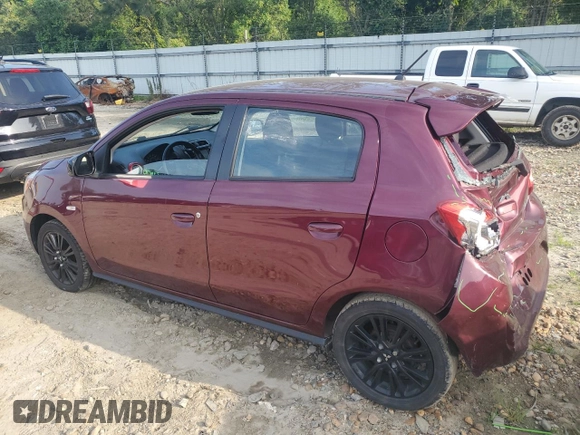 2019 Mitsubishi Mirage GT with VIN ML32A5HJ7KH009916, listed as a Copart auction lot 65258104 with 42,777 mi miles and Salvage title. Bid and sale history available at DreamBid. Image 2.