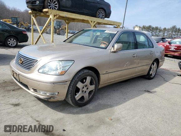 2004 Lexus LS 430 with VIN JTHBN36F140162697, listed as a Copart auction lot 47810895 with 304,336 mi miles and Clean Title. Bid and sale history available at DreamBid. Image 1.