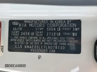 2020 Kia Stinger GT with VIN KNAE35LC7L6078130, listed as a Copart auction lot 50265895 with 83,540 mi miles and Salvage Title. Bid and sale history available at carsss.com. Image 14.