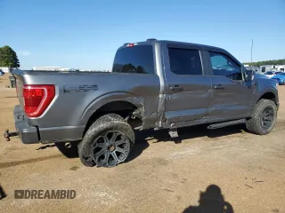 2021 Ford F-150 XL with VIN 1FTFW1E52MKE39763, listed as a Copart auction lot 45680975 with 47,112 mi miles and Salvage Title. Bid and sale history available at carsss.com. Image 3.