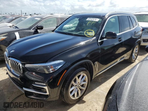 2021 BMW X5 xDrive40i with VIN 5UXCR6C07M9H20061, listed as a Copart auction lot 60442474 with 25,629 mi miles and Non repairable. Bid and sale history available at DreamBid. Image 1.