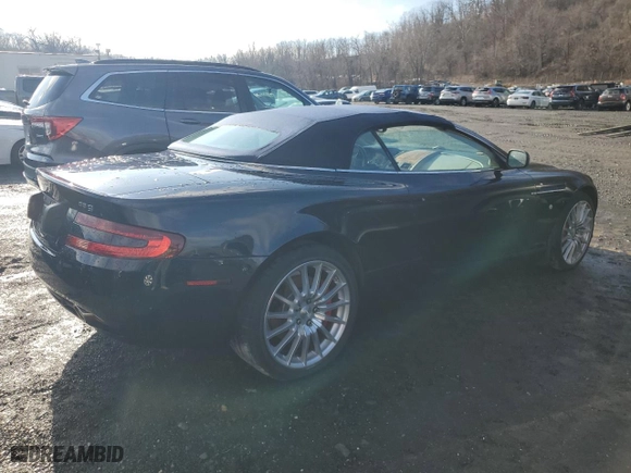 2009 Aston Martin DB9 with VIN SCFAD02E79GB10991, listed as a Copart auction lot 85487894 with 0 mi miles and Salvage Title. Bid and sale history available at carsss.com. Image 3.
