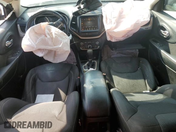 2016 Jeep Cherokee Altitude with VIN 1C4PJLCS1GW222595, listed as a Copart auction lot 43760325 with 190,316 mi miles and Salvage Title. Bid and sale history available at carsss.com. Image 8.