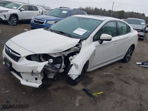2021 Subaru Impreza Premium with VIN 4S3GKAD69M3605149, listed as a IAAI auction lot 41412970 with 44,071 mi miles. Bid and sale history available at carsss.com. Image 19.