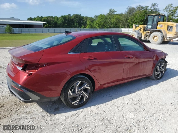 2025 Hyundai Elantra SEL Convenience with VIN KMHLS4DG9SU905298, listed as a Copart auction lot 53557615 with 8,565 mi miles and Clean Title. Bid and sale history available at carsss.com. Image 3.