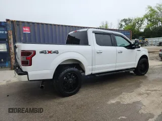 2018 Ford F-150 XL with VIN 1FTEW1E57JFC16425, listed as a Copart auction lot 61947945 with 110,364 mi miles and Salvage title. Bid and sale history available at DreamBid. Image 3.