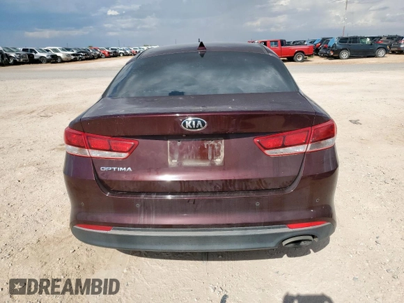 2018 Kia Optima LX with VIN 5XXGT4L31JG268932, listed as a Copart auction lot 62517665 with 84,701 mi miles and Salvage title. Bid and sale history available at DreamBid. Image 6.