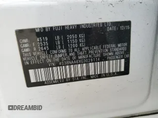 2016 Subaru Legacy 2.5i with VIN 4S3BNAA6XG3029114, listed as a Copart auction lot 53490775 with 207,035 mi miles and Salvage Title. Bid and sale history available at carsss.com. Image 14.