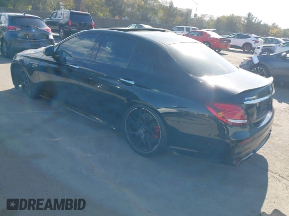 2020 Mercedes-Benz E-Class AMG E 63 S with VIN WDDZF8KB0LA750201, listed as a IAAI auction lot 41266357 with 55,876 mi miles. Bid and sale history available at carsss.com. Image 3.