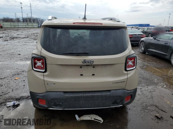 2015 Jeep Renegade Limited with VIN ZACCJADT1FPB48438, listed as a Copart auction lot 51163425 with 125,877 mi miles and Clean Title. Bid and sale history available at DreamBid. Image 6.
