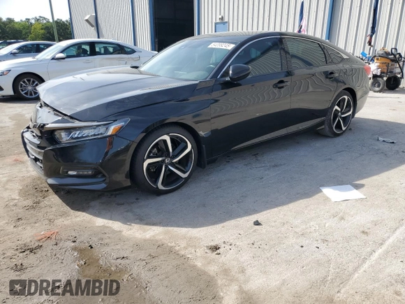 2019 Honda Accord Sport with VIN 1HGCV1F35KA010091, listed as a Copart auction lot 54099245 with 102,958 mi miles and Salvage Title. Bid and sale history available at DreamBid. Image 1.