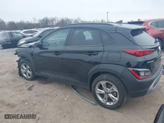 2023 Hyundai Kona SEL with VIN KM8K6CAB6PU038615, listed as a IAAI auction lot 41601016 with 13,860 mi miles. Bid and sale history available at carsss.com. Image 3.