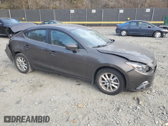 2015 Mazda 3 i Grand Touring with VIN 3MZBM1W77FM126740, listed as a Copart auction lot 78820304 with 94,453 mi miles and Salvage Title. Bid and sale history available at DreamBid. Image 4.