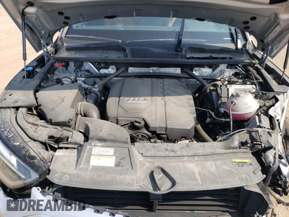 2022 Audi Q5 Premium with VIN WA1ABAFY4N2086369, listed as a Copart auction lot 58120795 with 37,756 mi miles and Salvage title. Bid and sale history available at DreamBid. Image 12.