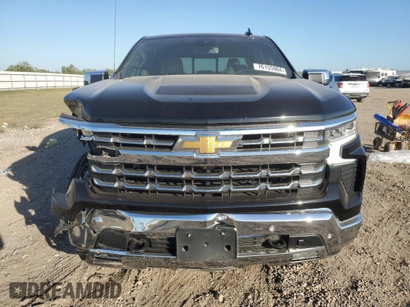 2023 Chevrolet Silverado 1500 LTZ with VIN 1GCUDGE80PZ134347, listed as a Copart auction lot 76155904 with 57,545 mi miles and Salvage Title. Bid and sale history available at carsss.com. Image 5.