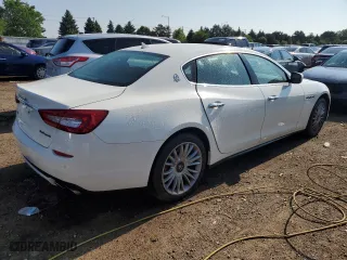 2015 Maserati Quattroporte S Q4 with VIN ZAM56RRA7F1135821, listed as a Copart auction lot 54460784 with 55,998 mi miles. Bid and sale history available at carsss.com. Image 3.