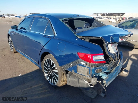 2017 Lincoln Continental Black Label with VIN 1LN6L9BC0H5612741, listed as a IAAI auction lot 41673996 with 83,551 mi miles. Bid and sale history available at carsss.com. Image 3.