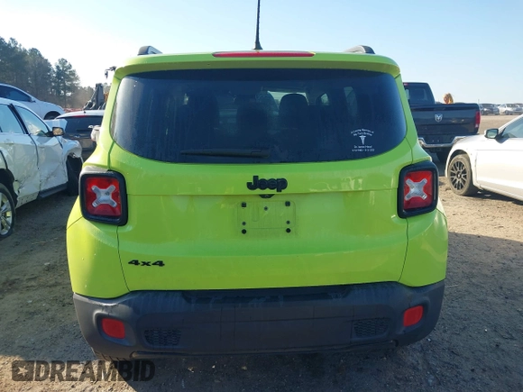 2017 Jeep Renegade Altitude with VIN ZACCJBBB7HPF86562, listed as a IAAI auction lot 41477131 with 138,381 mi miles and . Bid and sale history available at DreamBid. Image 16.