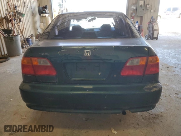 2000 Honda Civic LX with VIN JHMEJ6679YS005805, listed as a Copart auction lot 49810095 with 224,984 mi miles and Salvage Title. Bid and sale history available at DreamBid. Image 6.
