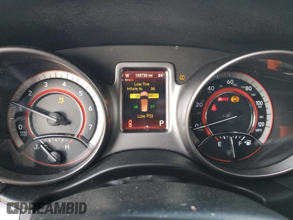 2016 Dodge Journey Crossroad z VIN 3C4PDCGB4GT163064, wystawiony jako Copart lot #55122355 z przebiegiem 105 730 mil mil oraz Szkoda całkowita • Salvage title. Historia ofert i sprzedaży dostępna na DreamBid. Obrazek 9.