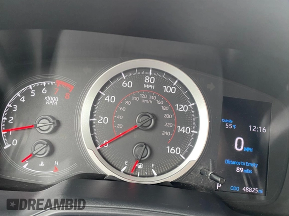 2020 Toyota Corolla LE with VIN 5YFEPRAE7LP104608, listed as a Copart auction lot 52358585 with 48,825 mi miles and Clean Title. Bid and sale history available at DreamBid. Image 8.