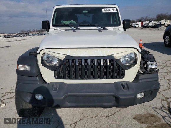 2023 Jeep Wrangler Sport S with VIN 1C4HJXDN7PW671722, listed as a Copart auction lot 42614755 with 41,584 mi miles and Salvage Title. Bid and sale history available at DreamBid. Image 5.