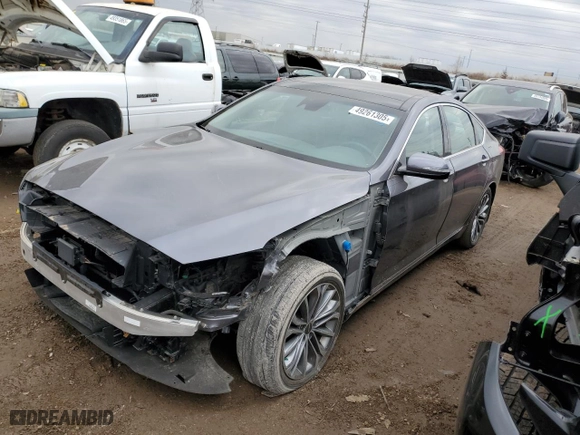2016 Hyundai Genesis 3.8L with VIN KMHGN4JE0GU110269, listed as a Copart auction lot 49261305 with 33,307 mi miles and Salvage Title. Bid and sale history available at carsss.com. Image 1.