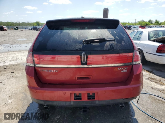 2007 Lincoln MKX with VIN 2LMDU88C47BJ34134, listed as a Copart auction lot 52240805 with 189,913 mi miles and Salvage Title. Bid and sale history available at carsss.com. Image 6.