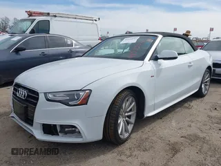 2016 Audi A5 Premium with VIN WAUD2AFH7GN001378, listed as a IAAI auction lot 41599516 with 62,266 mi miles and . Bid and sale history available at DreamBid. Image 2.