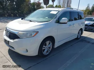 2012 Nissan Quest LE with VIN JN8AE2KP1C9033721, listed as a IAAI auction lot 41858269 with NaN miles. Bid and sale history available at carsss.com. Image 2.