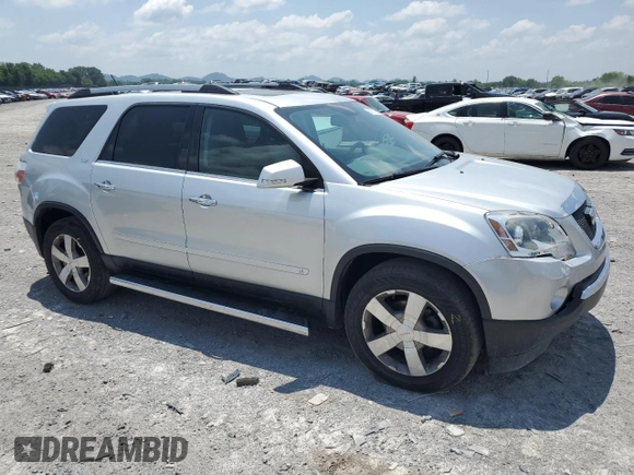 2010 GMC Acadia SLT1 with VIN 1GKLRMED9AJ125200, listed as a Copart auction lot 58071725 with 216,380 mi miles and Salvage title. Bid and sale history available at DreamBid. Image 4.