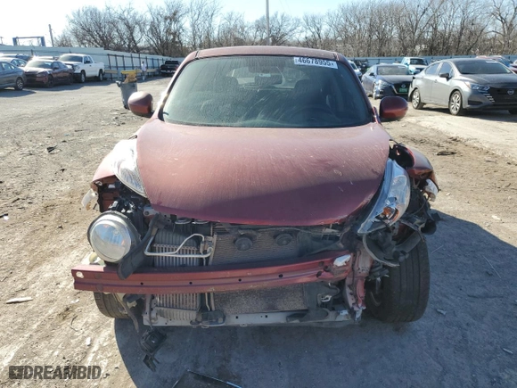 2012 Nissan Juke S with VIN JN8AF5MRXCT118136, listed as a Copart auction lot 46678955 with 0 mi miles and Salvage Title. Bid and sale history available at carsss.com. Image 5.
