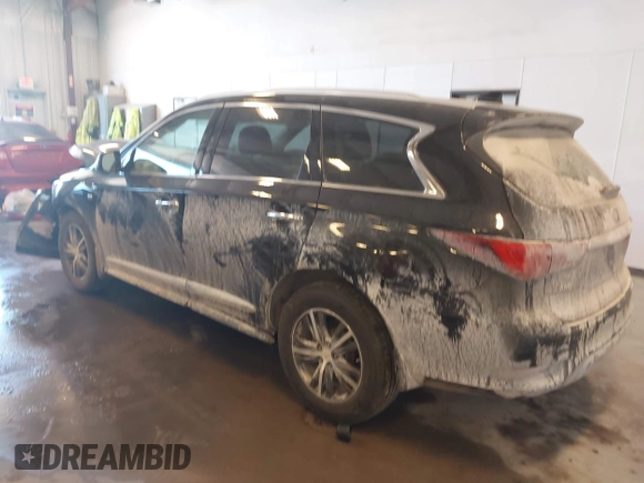 2019 Infiniti QX60 Luxe with VIN 5N1DL0MM6KC548023, listed as a IAAI auction lot 42267143 with 94,231 mi miles and . Bid and sale history available at DreamBid. Image 3.
