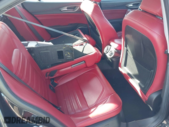 2019 Alfa Romeo Giulia Ti Sport with VIN ZARFAMBN4K7598164, listed as a IAAI auction lot 42146318 with 58,287 mi miles and . Bid and sale history available at DreamBid. Image 8.