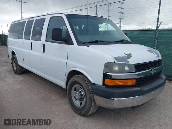 2011 Chevrolet Express Passenger 1LT with VIN 1GAZG1FG5B1149331, listed as a IAAI auction lot 42550417 with 132,390 mi miles and . Bid and sale history available at DreamBid. Image 1.
