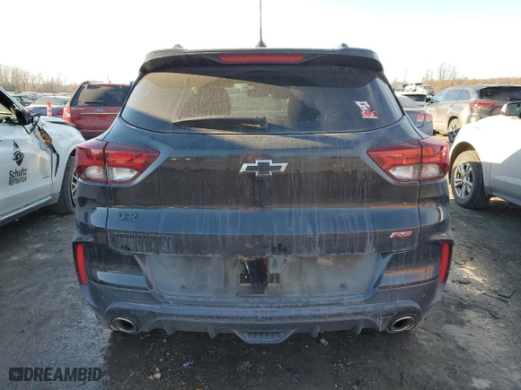 2022 Chevrolet TrailBlazer RS with VIN KL79MTSL9NB132493, listed as a Copart auction lot 42640845 with 31,208 mi miles and Salvage Title. Bid and sale history available at carsss.com. Image 6.