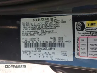 2012 Ford Fusion SEL with VIN 3FAHP0JAXCR384840, listed as a IAAI auction lot 42678984 with 220,183 mi miles and . Bid and sale history available at DreamBid. Image 9.