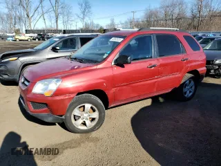 2010 Kia Sportage LX with VIN KNDKG3A41A7706104, listed as a Copart auction lot 42033525 with 157,624 mi miles and Clean Title. Bid and sale history available at carsss.com. Image 1.
