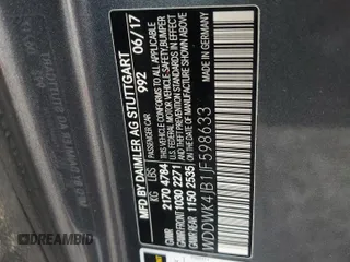 2018 Mercedes-Benz C 300 with VIN WDDWK4JB1JF598633, listed as a Copart auction lot 45662855 with 26,589 mi miles and Salvage title. Bid and sale history available at DreamBid. Image 12.