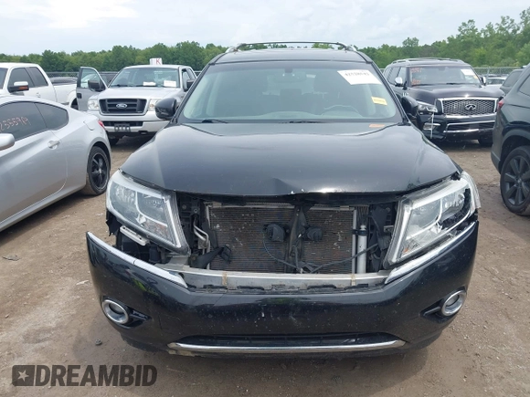 2013 Nissan Pathfinder Platinum with VIN 5N1AR2MM9DC605668, listed as a IAAI auction lot 42528542 with 142,956 mi miles and . Bid and sale history available at DreamBid. Image 12.